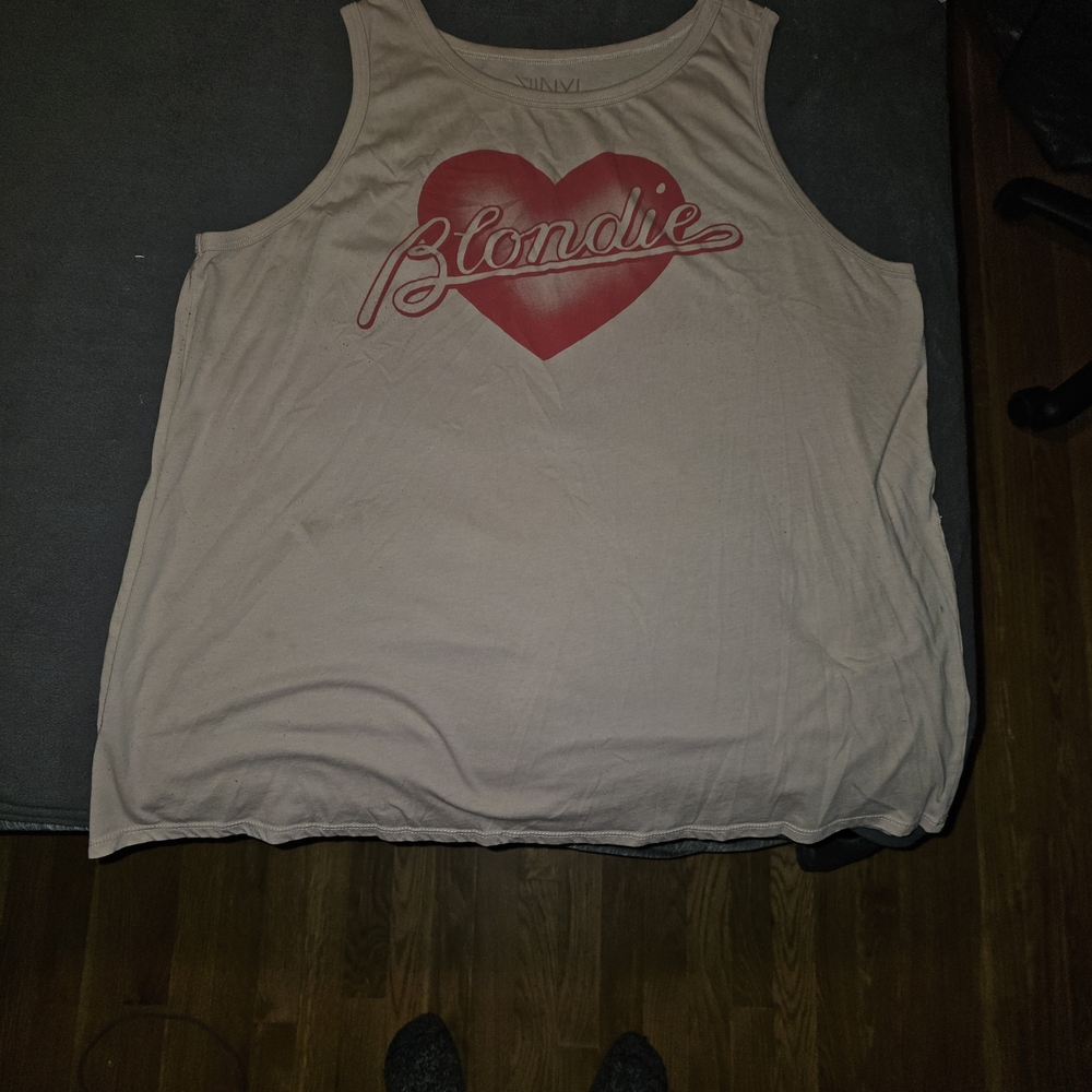 Vinyl Icons Cream Color Blondie Tank Top